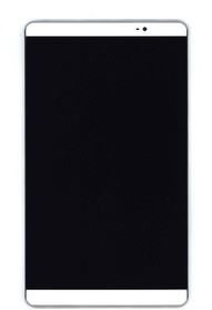 Дисплей (экран) в сборе с тачскрином для Huawei MediaPad M2 8.0 с рамкой белый