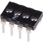 1825190-3, DIP Switches / SIP Switches 4POS SHUNT T/H DIP SWITCH