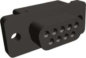 Фото 1/2 1658614-4, Amplimite HDF-20 9 Way Right Angle Cable Mount D-sub Connector Socket, 2.76mm Pitch
