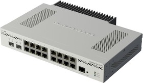 Фото 1/10 MikroTik Clod Core Router CCR2004-16G-2S+PC MikroTik 16*1Gbit RJ45, 2*10Gbit SFP+ Passive Cooling