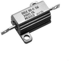 RH005390R0FE05, Проволочный резистор в металлическом корпусе 5Вт 1% 390 Ом