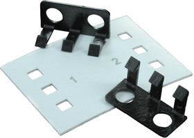 CW30201A, Double Row / Top Mounted Cover for Terminal Block - 2 Terminals - 01A Print Style - Vinyl - White.