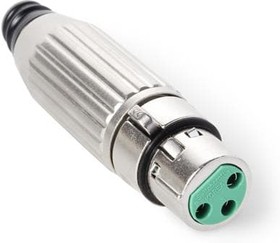 AAA3FPZPKG, XLR Connectors 3 PIN NI PLATED CONN