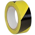 Лента ПВХ для разметки толщина 150 МКМ цвет желто-черный KMSW05033