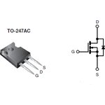 N-Channel MOSFET, 20 A, 850 V TO-247AC SIHG24N80AEF-GE3