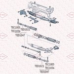 Тяга рулевая L/R AUDI A4/A6/A8/Allroad 95-SKODA Superb 01-VW Passat 96- TED1021