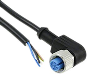1-2273089-1, Right Angle Female 5 way M12 to Unterminated Sensor Actuator Cable, 1.5m