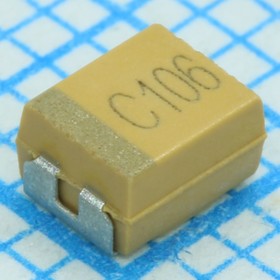 CA45-B010K107T, (чип тант.10В 100мкФ 10% B), Конденсатор танталовый 100мкФ +10% 10В типоразмер B