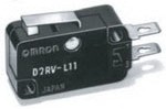 D2RV-L11E, Switch Snap Action N.O. SPST Short Hinge Lever Solder 0.25A 100VDC 10VA 0.25N Screw Mount