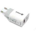 Блок питания (сетевой адаптер) Amperin Quick Charge 2-Port QC 3.0 USB+Type-C USB ...