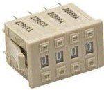 Фото 1/2 A7D2061, Switch Thumb-Pushwheel Thumbwheel BCD 0.1A 30VDC PC Board Panel Mount