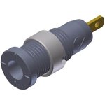 975455706, Grey Female Banana Socket, 2mm Connector, Tab Termination, 10A ...