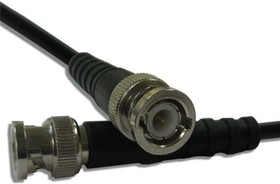 Фото 1/2 115101-19-06.00, RF Cable Assembly - BNC Straight Plug to RF Cable Assembly - BNC Straight Plug on RG-58 cable - 6 inches