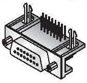 152-3425, D-Sub Standard Connectors 25C R/A PCB RECPT