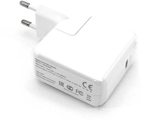 Блок питания (сетевой адаптер) OEM для ноутбуков Apple 5-20V 1.5-3A 30W Type-C белый, в розетку