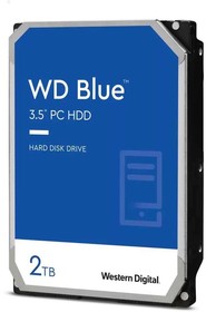 Фото 1/4 Жесткий диск WD Blue 2TB 3.5 7200RPM 256МB SATA(WD20EZBX)