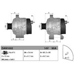 DAN1002, Генератор FIAT DOBLO 05-, IDEA 05-, LINEA 07-, PUNTO / 05- ...