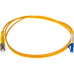 Оптический патч-корд PVC, симплексный, LC/UPC-FC/UPC, SM OS2, 1.0 м LC-FC/SU-1.0