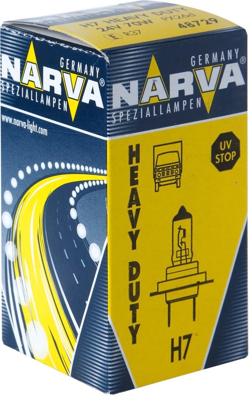 Лампа 24V H7 70W PX26d Heavy Duty NARVA  купить в розницу и оптом