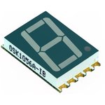 OSK1056A-IYG, Дисплей: LED, 7-сегментный, 14,22мм, 0,56", II.зн: 1, желто-зеленый
