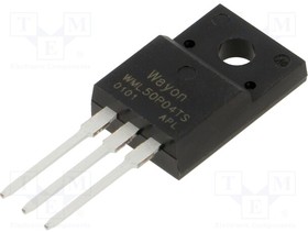WML50P04TS, Transistor: P-MOSFET; unipolar; TO220FP