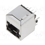 SI-46014-F, Socket; RJ45; PIN: 8; shielded,with LED; Layout: 8p8c; THT; straight