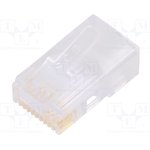 940-SP-301010R, Plug; RJ50; PIN: 10; Layout: 10p10c; for cable; IDC; straight