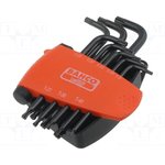 BE-9675, Set set of keys, Number of pieces 8, Torx, Packing case