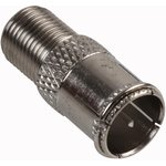 RW6-033, F Connector Male to Female Brass