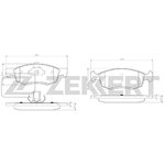 bs-2940, Колодки торм. диск. передн. Renault Logan 07- Dacia Logan Express 09- ...