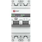 Выключатель автоматический модульный 2п C 2А 6кА ВА 47-63 DC PROxima EKF ...