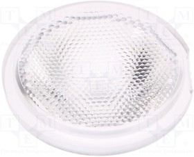 C10685, Линза для LED, круглая, Мат-л PммA плексиглас, прозрачный
