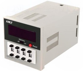 Фото 1/2 AH5CK 12-48V AC/DC, Счетчик: электронный, LED, механический счетчик, импульсы, 9999