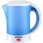 Чайник дорожный/бело-синий/ 600мл, 600Вт CT-0054 Blue