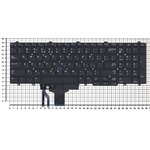 Клавиатура для ноутбука Dell Latitude E5550 E5570 черная без рамки и без ...