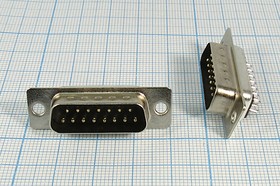 L-KLS1-213-15-M-B, 15 pin (п) на кабель / DB-15M (L-KLS1-213-15-M-B)