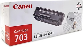 Фото 1/10 Картридж лазерный CANON (703) LBP-2900/3000, оригинальный, ресурс 2000 стр., 7616A005