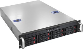 Фото 1/10 Серверный корпус ExeGate Pro EX281292RUS 2U550-HS08  RM 19", высота 2U, глубина 550, БП 1U-700ADS, 8xHotSwap, USB