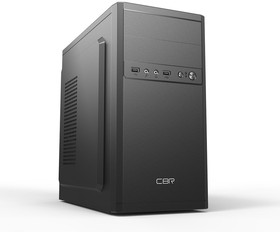 CBR PCC-MATX-RD873-450W Корпус mATX Minitower RD873, c БП PSU-ATX450-12EC (450W/120mm), 2*USB 2.0, HD Audio+Mic, кабель питания 1.2м, Black