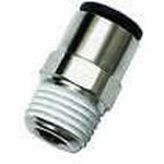 3175 16 17, LF3000 Series Straight Threaded Adaptor, R 3/8 Male to Push In 16 ...