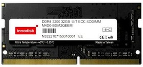 Фото 1/3 Оперативная память 32Gb DDR4 3200MHz Innodisk ECC SO-DIMM (M4D0-BGM2QEEM)