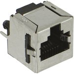 5557730-1, RJ45 гнездо Cat 3 экран, вертикальное 8P8C