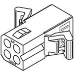 03-06-1044, STANDARD .062" Female Connector Housing, 3.68mm Pitch, 4 Way, 2 Row