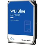 Жесткий диск WD Blue WD60EZAX, 6ТБ, HDD, SATA III, 3.5"