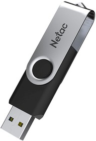 Фото 1/7 Флеш Диск Netac 32GB U505 NT03U505N-032G-20BK USB2.0 черный/серебристый