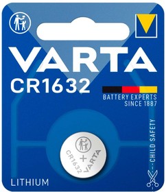 CR1632 Батарейка VARTA Electronics Lithium, 1 шт.