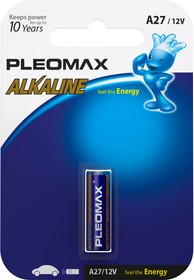 Батарейки Pleomax A27-1BL Alkaline