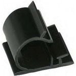 34-380-C, Cable Clamps and Clips Locking Clamp Adhesive Black 12.7mm