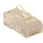 30-8990-100, Conn RJ-45 PL 8 POS ST Cable Mount 8 Terminal 1 Port Bag