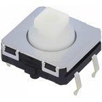 B3W-4050, Tactile Switches 12x12mm NoGroundTerm Prjctd 7.3mmH 200OF